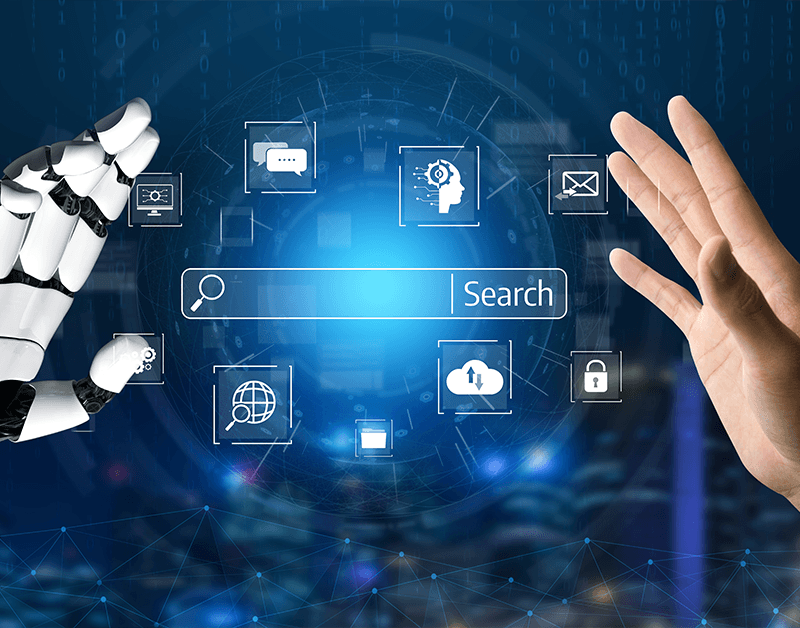 AI search interface user interaction