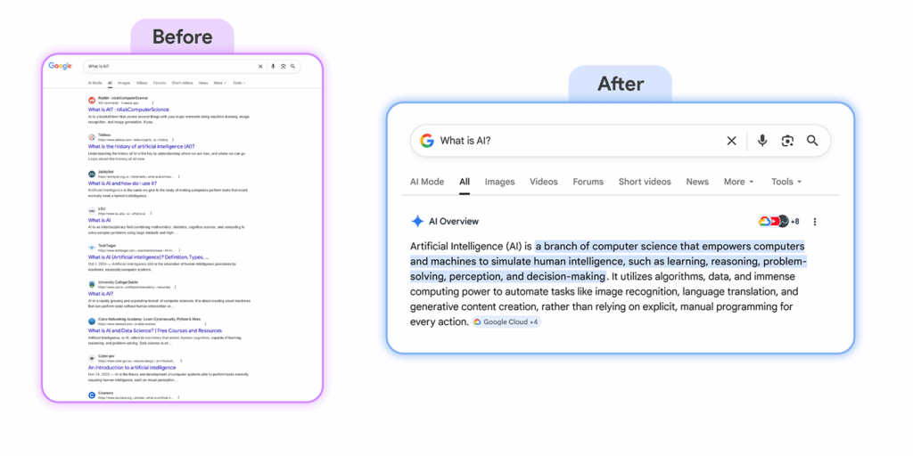 AI search Singapore evolution